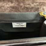 Vintage Dark brown leather cross body bag Photo 2