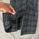 Pretty Little Thing  Preppy Black Tweed Button Down Mini Dress US Size 6 Photo 4