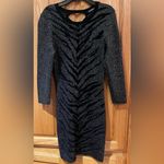 EXPRESS  Metallic Shimmer Lace Up Animal Print Stretchy Mini Dress Size Small‎ Photo 2