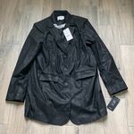 NA-KD Romee Strijd X naked seam detail pu blazer Photo 0