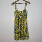 Kenny Flowers The Positano Mini Resort Dress Lemon Printed Size Medium Photo 2