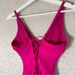 TA3 Plungey Sculpting Slimming One Piece Swim Suit Corset Hot Pink Small Short Photo 5