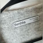 Bershka  polo collar detail oversized sweater in gray XS Photo 3