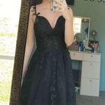 Black Corset Top Prom Dress Size 0 Photo 2