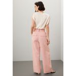 EN SAISON Dusty Pink Linen Style Front Zipper Macey Trousers Pants Size Small Photo 2
