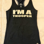 Raw Threads Tank Top with 'I'm A Trooper' Print Black Photo 0