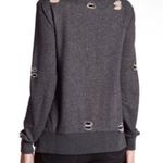 Romeo + Juliet Couture NWT French Terry Distressed Black Sweatshirt Photo 1