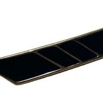 Trifari Vintage  Signed 2" Gold and Black Enamel Dress Bar Pin Photo 2