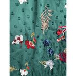 Tularosa  Lindsay Dress in Emerald Ruffled Sleeves Embroidered Sparkle Size Small Photo 7