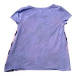 Lilly Pulitzer womens XS silk front floral t shirt top blue cute preppy Photo 1