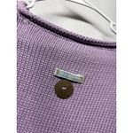 SHANNON PASSERO Knit Sweater Womens Small Purple Denim Pocket Pullover Boho Photo 6