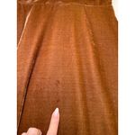 Line Dot Brown Velvet Ruffle Midi Dress Winter Feminine Cocktail Holiday S Photo 9