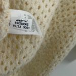 Aerie  XS Cream Open-Knit V-Neck Sweater Cozy Textured Pullover Lightweight NWT Photo 7