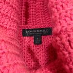 Banana Republic  Chunky Cable Knit Turtleneck Sweater Pink Italian Alpaca Yarn S Photo 2