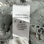 YaYa & Co Dress Women Small Steel Blue Sheer‎ Mesh Lace Feminine Boho Romantic Photo 6