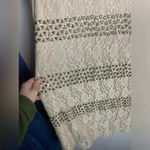 Blu Pepper  Vintage Size Large Mini Dress Long Sheer Sleeves Neutral Lace Studs Photo 3