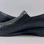 Munro American Women’s Black Leather Daphne Walking Wedge Shoes Loafers 7.5 SS Photo 1