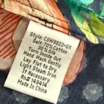 Johnny Was Ocean Dreamer Puff Sleeve Maxi Cover Up Silk Blend NEW Photo 9