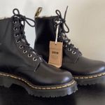 Dr. Martens Leopard Faux Fur lined boots Warmwair Sz 6 / 36 NWOB Photo 7