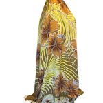1 World Sarongs Yellow and Brown Tropical Floral Sarong Size undefined Photo 3