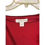 Coldwater Creek Red Long Sleeve Pleated Maxi Dress Size 12 Photo 2