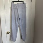 Ann Taylor NWT high rise straight leg blue white tweed woven pants cuffed twee Photo 4