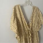 Primark Green and Cream Patterned Dress Medium Large Photo 2