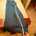 Kay Unger  Rowan Walk Thru Jumpsuit Sleeveless Draped Crew Neck Crepe Gown 10 NEW Photo 10