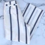Rag and Bone Oasis high-waist straight-leg striped cotton-linen pants size 2 XS Photo 11