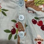 Nick & Nora WO SIZE MEDIUM SLEEP SHIET APPLE PICKING MONKEY DESIGN CLEAN POCKETS Photo 7