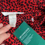 H&M NWTred cheetah print button down shirt. Photo 3