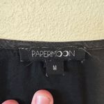 PaperMoon  Black Maxi Dress with Puff Sleeves Photo 1