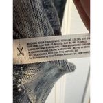 Free People Beach Womens Medium Blue Grey Long Sleeve Tunic Cowl Neck Two Body Photo 4