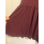 Free People  Babydoll Tunic Forever Your Girl Soft Knit Oversized Burgundy sz. S Photo 6