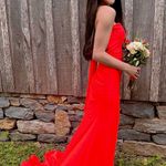 Clarisse  Prom Dress Orange Photo 1