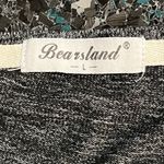 Bearsland Women Heather Dark Gray Long Sleeve Nursing Top Shirt Maternity Large Photo 2