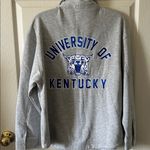 Kentucky Game Day Couture Gray w/ Wildcat Blue Fleece Button Down Shirt Sz Med Photo 6