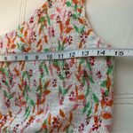 🎈One Shoulder White/Multicolor Floral Maxi Dress Size L Orange Size L Photo 6