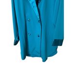 Victoria's Secret Vintage 80s Victoria’s Secret Gold Label Teal Silky Sleep Shirt Size M Photo 2
