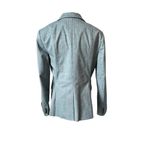 Banana Republic  Herringbone‎ Teal Brushed Viscose Single Breast Blazer sz 8 NWT Photo 2