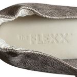 The Flexx Shoes Womens 8 Brown Shimmer Boco Loco Gold Ballet Flat Pom Pom Casual Photo 6