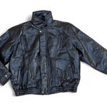 NEW NWT Vintage MAXAM Lambskin Leather Jacket Italian Mosaic Patchwork Y2K Biker Flight Bomber Black XXL #Deadstock #Goth #streetwear Measurement in pics Photo 0