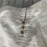 Royal Robbins Tan Floral Knee Length Skirt Buttons Organic Cotton Blend Photo 1