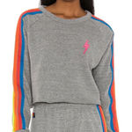 Aviator Nation  Cropped Bolt Sweatshirt Photo 0