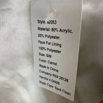 Echo New York Vegan Faux Fur Short Sleeve Jacket S/M NWT Photo 5