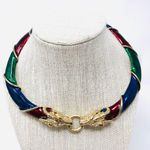 Head Rare DONALD STANNARD enamel rams necklace Photo 0