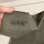 BLK DNM Olive Double Breasted Fitted Women’s Blazer Jacket Green Size 32 Photo 9