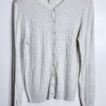 NWT Allison + Zoe Long Sleeves Cardigan Light Heather Gray Size L Stretch Size L Photo 0