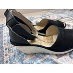 Fly London  women shoes black suede platform wedge size 42 11 11.5 sandal Photo 7
