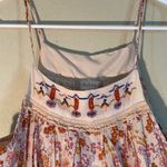 Altar'd State Altar’d State Bead Embroidered Babydoll Double Layered Boho Floral Tunic Ruffle Blouse Women Size Large Photo 1